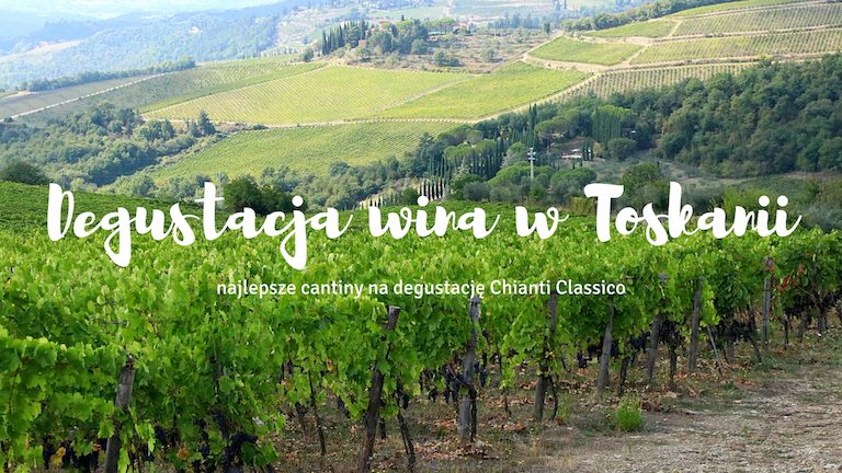 Degustacja wina w Toskanii.